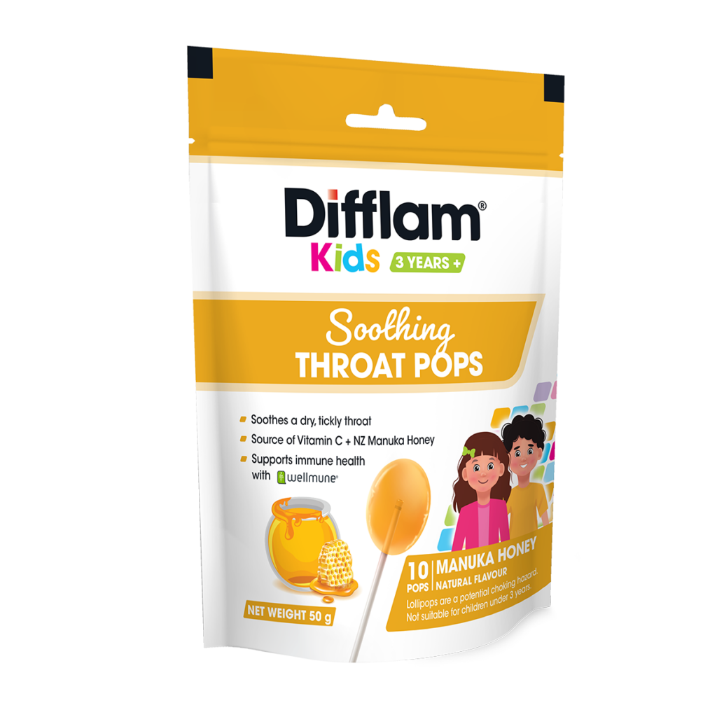 Difflam® Kids Soothing Throat Pops Manuka Honey