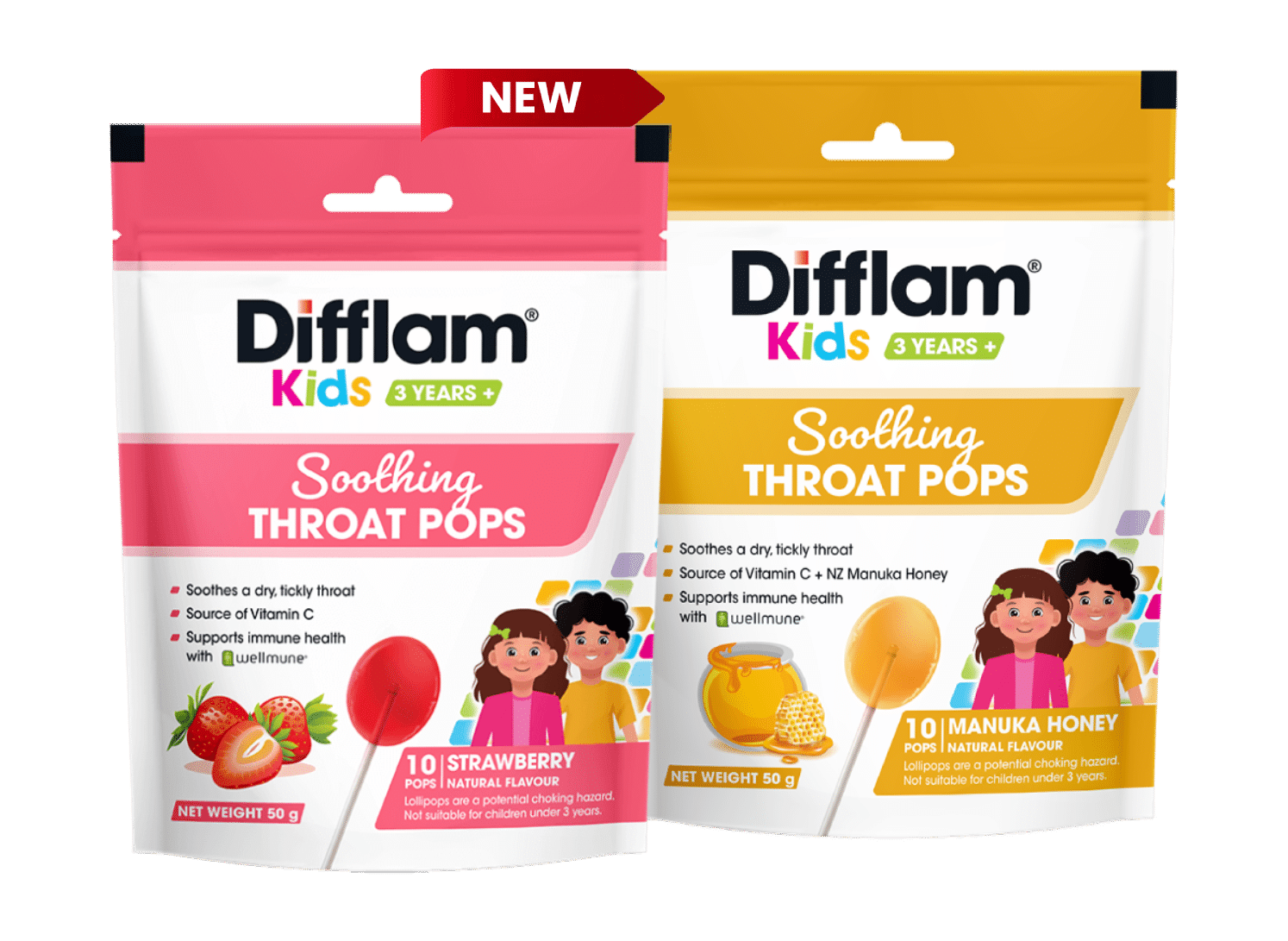 Kids Soothing Throat Pops - Section